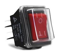 Rocker switch AN01-1, 2-pole, 230V, IP55; identical to KEDU HY12-9-7