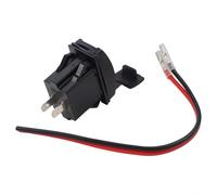 Rocker Switch Dual USB Charger with PD and 0 Ports for Car Use, LED Power Socket with Dustproof Cover