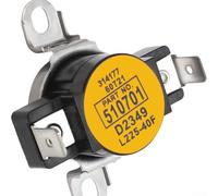 Rocker Switch for Dryer, High Limit Thermostat Compatible with for Speed Queen, for Amana Models, Replaces AP6285126 510701 PS17001072, .63 x 0.9 in, Black