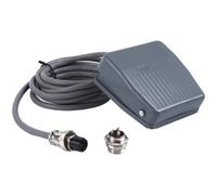 Rocker Switch for Industrial Use, TFS-201 Heavy-Duty Foot Pedal Switch with Silver Alloy Contacts, IP62 Rated, 10A/250V, 2-Meter GX16 Cable (B)