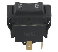 Rocker Switch, HY60D DPDT On-Off-On 20A 125VAC 4-Pin Momentary Reset for Motor Reverse Control, IP54 Waterproof Black