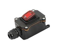 Rocker Switch Inline Power Cord 110V-220V 12V-24V Marine On Off Waterproof IP67 Junction Box 20A High Current Connetor Outdoor(A 12v-24v)