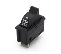 Rocker Switch KCD16 Wind Speed Control Button Black Red 10A 250V 3 Positions 3Pin For Hair dryer SPDT Switches IDGTTLDF(Black x 1pcs)