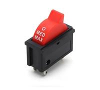 Rocker Switch KCD16 Wind Speed Control Button Black Red 10A 250V 3 Positions 3Pin For Hair dryer SPDT Switches IDGTTLDF(Red x 1pcs)