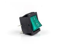 Rocker switch, KCD4 31x26mm Rocker Switch Multicolor 2/3 Position Boat Button 16A 250VAC 20A 125VAC(Green Light On-off)
