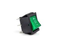 Rocker switch, KCD4 31x26mm Rocker Switch Multicolor 2/3 Position Boat Button 16A 250VAC 20A 125VAC(Green On-off-on)