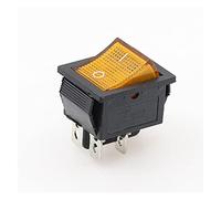 Rocker Switch KCD4 ON-Off 16A 250VAC/20A 125VAC Red Button Light Rocker Switch 4 Pin Rocker Power Switch Switch