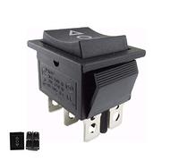 Rocker switch, rocker switch, on/off button, installation opening approx. 28.5 x 21.5 mm, black, also as a replacement for the lawnmower (2)
