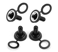 Rocker Toggle Switch 20Pcs 12mm Waterproof Rubber Cap Boot Cover Black