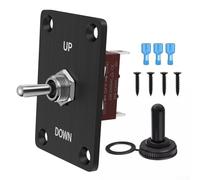 Rocker Toggle Switches Kit 12V DC Momentary Reverse Polarity with Waterproof Cover for Reliable Use (3 Pin)