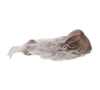 Rocker Wig Yn667 Beige Brown to White Ombre Retro Punk Rock | Secure Hold, Comfortable Fit, Fits Head Sizes, for Concerts and Themed Events