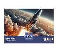 Rocket 1000 Piece Jigsaw Space Universe Puzzles for Adults And Kids Age 12 Years Up Challenging & Brainteasing Puzzle Game for The Whole for Women Gifts for Men38x26cm/1000pcs