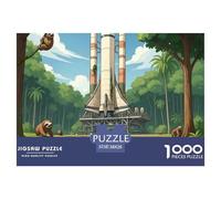 Rocket 1000 PieceJigsaw Puzzle for Adults PuzzlesEducationalSpace Universe Game Challenging PuzzlesPuzzle Game for The Whole for Women, Gifts for Men38x26cm/1000pcs