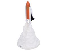 Rocket 3D Printed LED Night Light USB Charging Space Theme Ornament 24cm/9.4in Stylish Lighting for Bedroom Home Decor Space Fans Gift