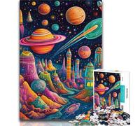 Rocket And Spaceflight JigsawPuzzle 1000 Pieces for Adults,Decompressing Intellectual Educational Toy Birthday Present,Gifts,Wall Art (38x26cm)