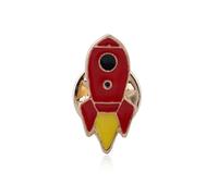 Rocket Brooch Pin Astronaut Gift for Women Men Space Lover Gift Astronomy Rocket Themed Jewelry Accessory, SAME, Metal, unknow