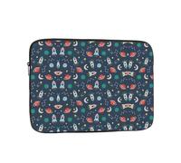 rocket clipart space ship Printed Laptop Bag, 17 inch Laptop Sleeve, Suitable for Travel and Business Trips