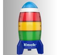 Rocket Countdown for Kids - 24H Visual Alarm with Color-Coded Lights & Memory Function | Perfect for Classroom, Homework & Parenting | Easy Setup (Battery Powered)