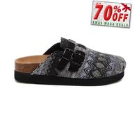 ROCKET DOG Women's ABEL Plus Clog, Black/White, 3 UK