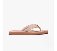 Rocket Dog Womenss Adios Flip Flops in Cream Textile - Size UK 6