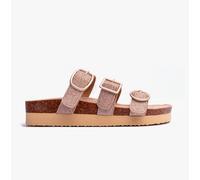 Rocket Dog Astor Glenn Womens Textile Slip-On Lightweight Casual Gold Sandals