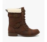 Rocket Dog Womens Billie Combat Boots, Brown, 8 UK