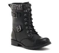Rocket Dog Womens Billie Combat Boots, Black, 7 UK