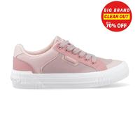 Rocket Dog Cheery Blocked Fabric Textile Women's Mauve/Pink Trainers - UK 4
