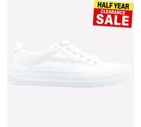 Rocket Dog Cheery Womens White Lace Up Canvas Shoe - Size 3 UK - White