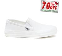Rocket Dog Cheeryful Womens Cavnas Slip On Plimsolls Casual everyday Shoes White