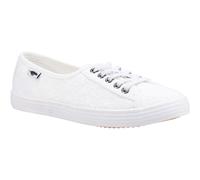 Rocket Dog Chow Chow Womens White Canvas Shoe - Size 3 UK - White