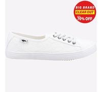 Rocket Dog Womens Chow Elsie Eyelet Pumps in White Textile - Size UK 3