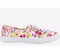 Rocket Dog Womenss Chow Margate Floral Pumps in White Textile - Size UK 5