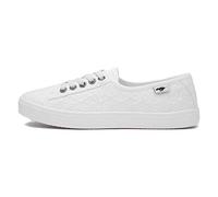 Rocket Dog Chow Chow Womens White Canvas Shoe - Size 7 UK - White