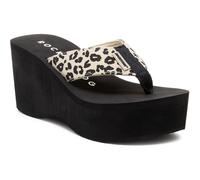 Rocket Dog Crush Leon Cotton WoMens Natural Sandals - Size UK 5