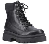 Rocket Dog Danie Faux Leather Women's Black Heeled Mid Calf Boots - UK 5 / EU 38 / US 7