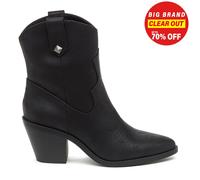 Rocket Dog Feather Polyurethane Women's Black Heeled Ankle Boots - UK 3
