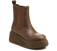 Rocket Dog Heyday Polyurethane Women's Dark Brown Flat Chelsea Boots - UK 5