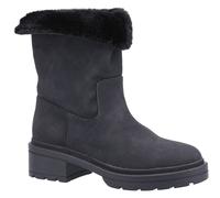 Rocket Dog Idea Black PU Female Ladies Mid Boot