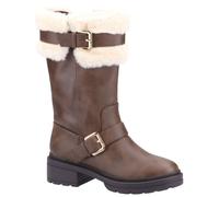Rocket Dog Igloo Brown PU Female Ladies Long Boots