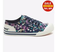 Rocket Dog Women's Jazzin Sneaker, Navy, 3 UK