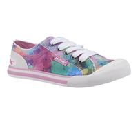 Rocket Dog Jazzin Candy Tie Dye ladies lace up plimsoll trainers shoes