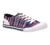 Rocket Dog Womens/Ladies Jazzin Canvas Aloe Lace Up Trainer (4 UK) (Multicoloured)