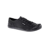 Rocket Dog Jazzin Fable Trainer - Canvas Lace Up Sneaker - Black, 7 UK