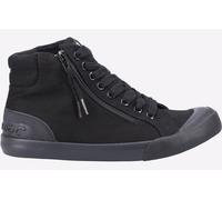 Rocket Dog Jazzin Hi-Top Trainers Womens - Black Canvas - Size UK 5