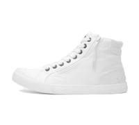 Rocket Dog Jazzin HI Womens Canvas Lace-Up Comfort White Plimsolls Trainers