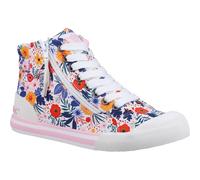 Rocket Dog Jazzin Malden Hi-Tops Womens - White Rubber - Size UK 8