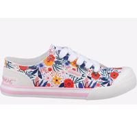 Rocket Dog Jazzin Malden Floral Womens Shoes Trainers, Size 3 In White/Multi