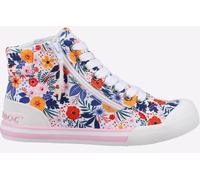 Rocket Dog Womens Jazzin Hi Canvas Pumps Malden Floral White Multi 4