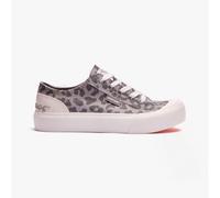 Rocket Dog JAZZIN PLUS Womens Leopard Platform Trainers Grey - UK 3